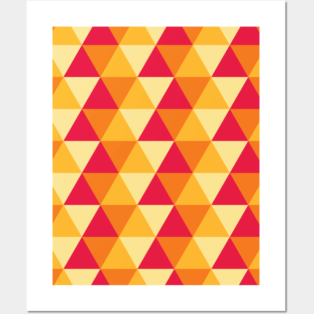 Triangular Seamless Pattern 003#002 Wall Art by jeeneecraftz